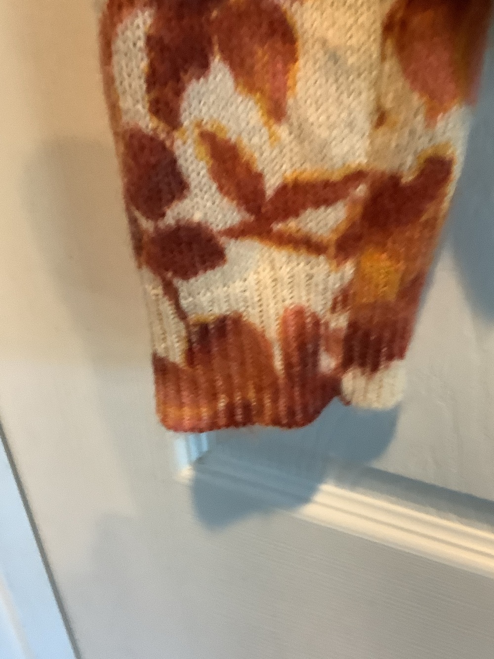 CeCe Cream Sweater with Autumn Floral Print - Picture 6 of 10